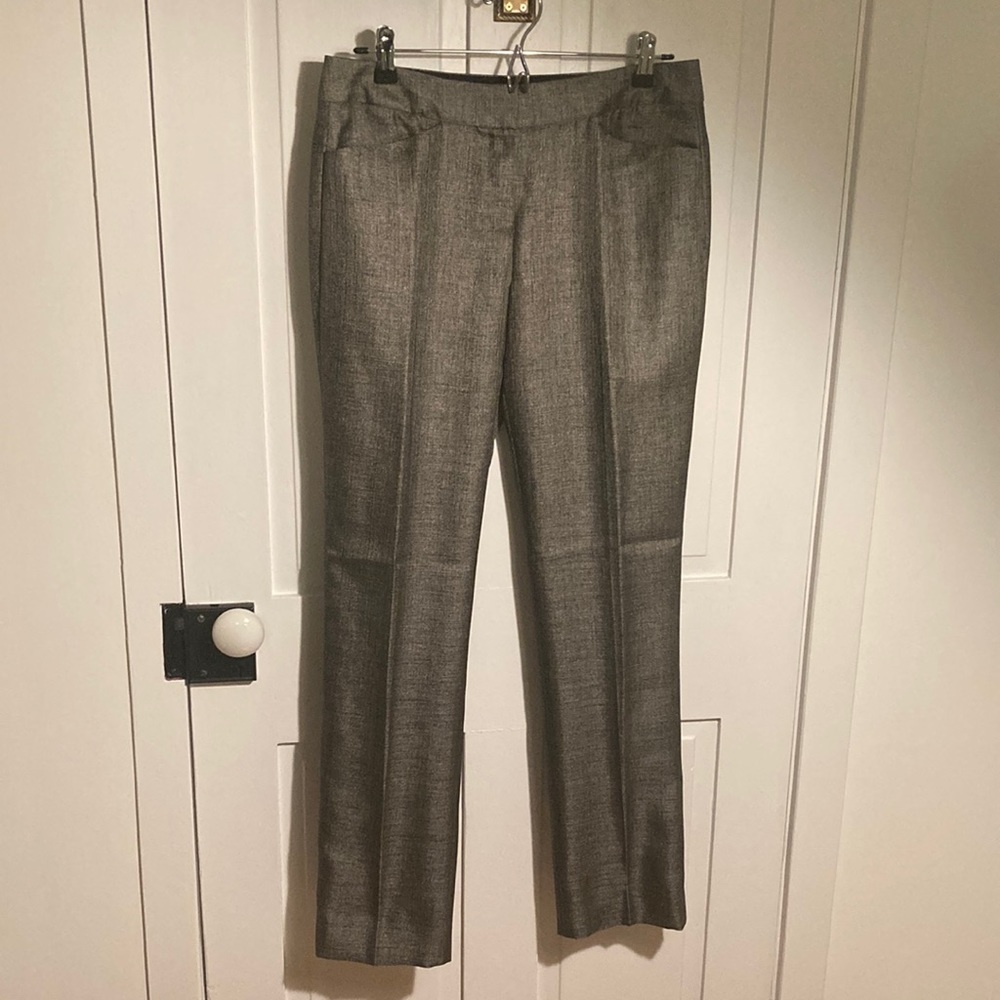Elie Tahari silver wool blend pants women’s size 6 EUC.